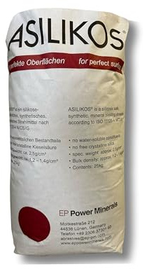 ASILIKOS Strahlmittel 0,2-1,4 mm 25 kg - Sandstrahlen Strahlen Sand