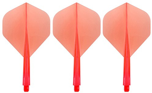 Condor Zero Stress Flight System - Standard Clear Red - Dart Flights Short