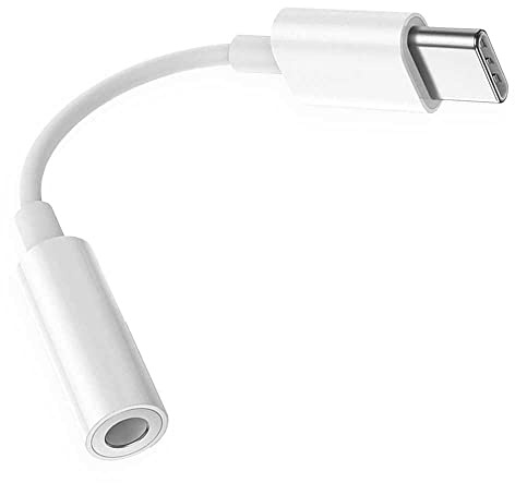 OcioDual Adaptador de Conector USB Tipo C Macho a Jack 3.5mm TRRS OMTP | Hembra Blanco Mini Cable Conversor Audio Sonido Estéreo