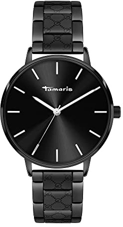 Tamaris Damenuhr – Runde Quarzuhr für Damen mit Edelstahlband