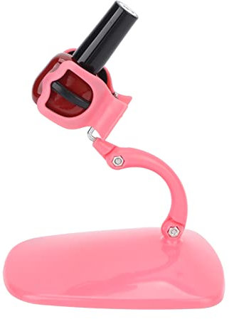 Nail Polish Holder, Fingernail Painting Tools Hands Free Nail Polish Bottle Holder, Anti-Spill Nail Polish Base Pedicure & Manicure Accessories with Wide Base - Pink