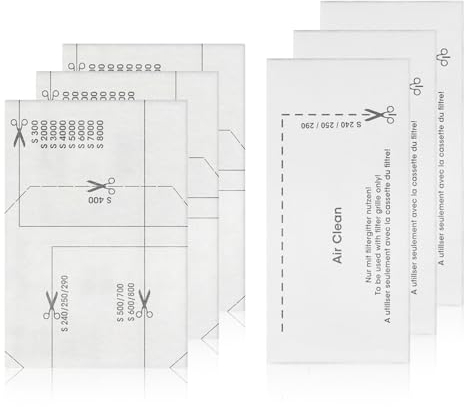 LANMU 3 Stk. Motorschutzfilter und 3 Stk. Abluftfilter Filter Staubsaugerfilter Set kompatibel mit Miele Complete C1/2/3, Compact C1/2, Classic C1, Dynamic U1, S200-S899, S2000-S8999 (6er-Set)
