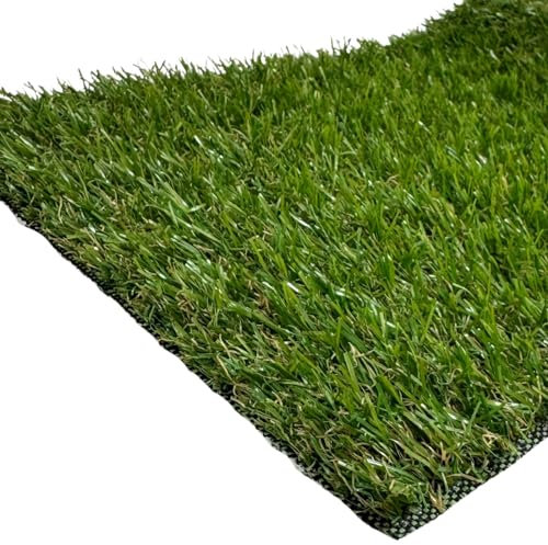 Rollos de Césped Artificial 20mm. Ideal para Terrazas, Patios, Jardines. Multitud de Formatos disponibles de Corte. Mod Benidorm (2mx7m = 14m2)