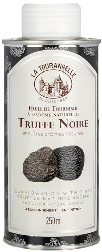 La Tourangelle - Huile de tournesol à l'arome naturel de truffe noire - Huile premium - Tuber melanosporum - 250ml
