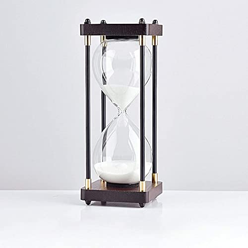 Sanduhr, Timer, Sanduhr, Sanduhr, Sanduhr, Sanduhr, Sanduhr, 30/45/60 Minuten, Glas-Sanduhr, Sanduhr, Basteln, Glas, Dekoration for Zuhause, Studium, Büro, kreatives Geschenk. (Farbe: A, Größe: 60 Min