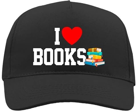 TeeDesign Casquette amusante pour homme et femme, gadgets cadeau mignon – chapeau de baseball avec inscription amusante – chapeaux avec visière avec phrases amusantes pour lui et elle, book, Taille