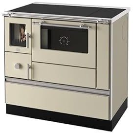 Cocina de leña Eva Calor mod. Penelope 90 color crema