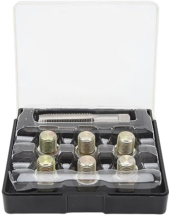 VOBor 13-teiliges Ölablassschrauben-Gewinde-Reparaturset M13 X 1,5 Mm Ölwannenschrauben-Einfädelwerkzeug-Set