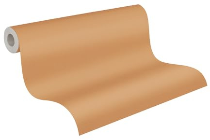 A.S. Création Tapete Orange Braun - hochwertige einfarbige Vliestapete 395771 mit leichter Struktur - Wandtapete für verschiedene Wohnräume auf 10,05m x 0,53m - Made in Germany
