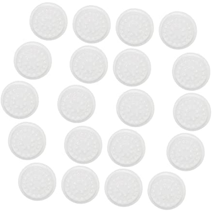 Housoutil Piastre per Colla Ciglia Finte a Forma di Fiore 20 Pezzi in Abs Bianco per Estensione Ciglia, Riducono Contatto L’aria e Prevengono Disordine, per Principianti