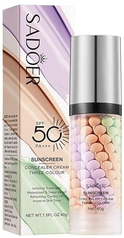 FANFALUV One Step Color Corrector Face Primer,Skin Perfecting Primer Makeup Isolation Cream To Even Complexion,Oil Control-Pore Minimizer Primer With Hyaluronic Acid & Niacinamide Makeup Base Formula