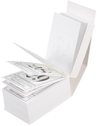 CAXUSD Mini-kalender für Das Home-office Dekorativer Mini-tischkalender Im Retro-stil Zum Abreißen Tagesplaner