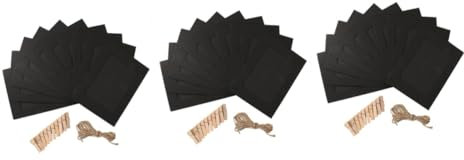 Yardenfun 3 Sets 5 Zoll Fotorahmen in Kraftpapier- Mit Clipping-string-wandbehang-dekorationen 10 Stück * 3