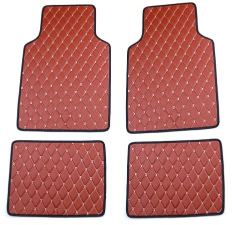 JKGBUK Auto FußMatten für Volvo C30 2006 2007 2008 2009 2010-2024 LHD, 5 Sitzplätze Auto Bodenmatte Fußmatten rutschfeste Allwetter Fußmatten wasserdichte Abriebfest Auto Fussmatten,D