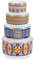 vancasso Mixing Bowls with Lids Set of 4, Ceramic Nesting Bowls Serving Bowl for Food Storage, Microwave and Dishwasher Safe, 60/36/20/10 OZ, Series SIMI
