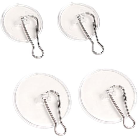 30-Pack Self-Adhesive Hanging Hooks – Decorative Ceiling Mounts with Flagpole Clips for Wind Chimes, Lights & Decor | Multi-Purpose Adhesive Hooks for Living Room, Bedroom & More