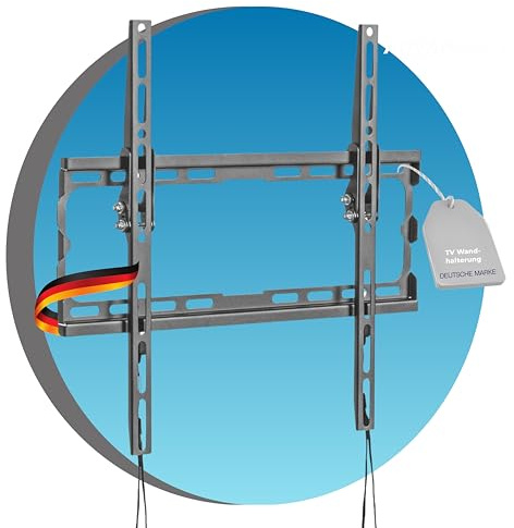 ADVANconnect Support TV Mural, Max. VESA 400x400 mm, Max 45kg, Universel inclinable pour téléviseurs 32-70 Pouces Plats et incurvés, Noir