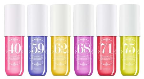 Mini-Parfüm Set, Haar & Körper Parfüm-Bundle enthält 30ml Mini Parfums, verschiedene Düfte, Eau De Parfum, Leicht Zu Tragen, Geschenkset für Damen (40+59+62+68+71+75)