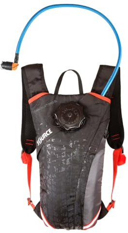 Source Trinkrucksack Durapack Pro 3 Liter - Grau-Schwarz-Fiesta