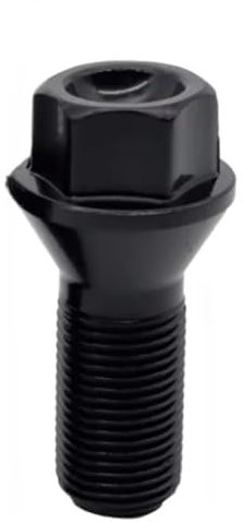 Bulloni Ruota, Bulloni Antifurto Per Ruote 4 pezzi bulloni ruota auto dadi in acciaio nero Uso adatto per BMW X1 X2 X3 X4 X5 X6 E70 E71 viti bulloni ruota accessori ruota parti(S)