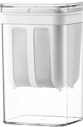 Filador de yogurt griego, 1100 ml de fabricante de yogurt múltiples colador de plástico de malla de plástico separador fino para leche de soja, kéfir, bayas, sopa