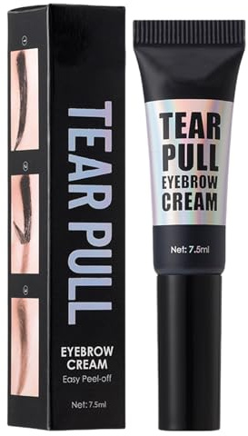 Gel de rímel de cejas: tinte de cejas de secado rápido, color peelable resistente al sudor | Crema de estilo ceja, fórmula de sostén fuerte, aplicador de pincel de precisión, maquillaje de mantenimie
