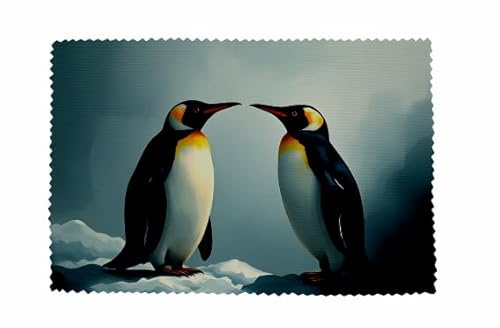 U24 Brillenputztuch Pinguin Motiv Nr. 3 Glasreinigungstuch Microfasertuch