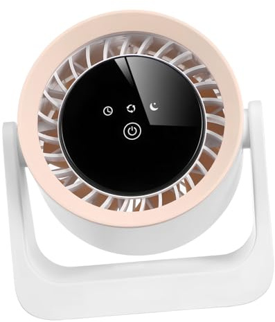 Ventola di Raffreddamento USB da Scrivania Fan Cooler Bianco ABS | Fan Portatile, Ventilatore per Scrivania, Ventilatore da Tavolo, Ufficio e Comodino, Silenzioso, Regolabile