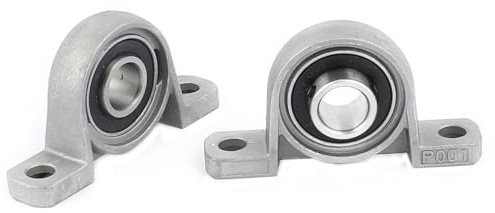 Cuscinetti, 2 pezzi KP001 Blocco cuscino con cuscinetto flangiato montato verticalmente foro da 12 mm di diametro,Maggiore durata