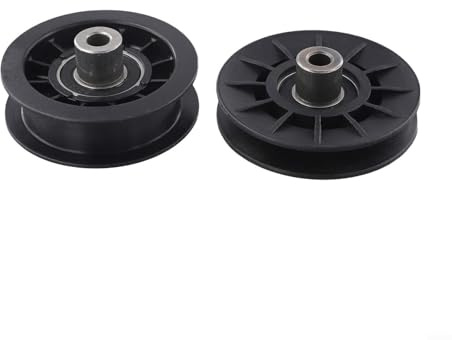 Kit de polea de transmisión de repuesto 532194326 y tensor plano 532194327 para cortacésped compatible con modelos de equipo PB20H46YT PB22H48YT y 2042TD