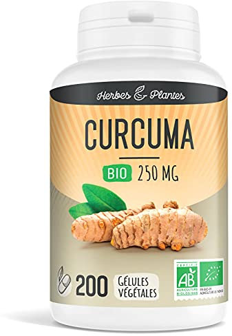 Herbes Et Plantes Curcuma Bio 200 Gélules Végétales 250 mg