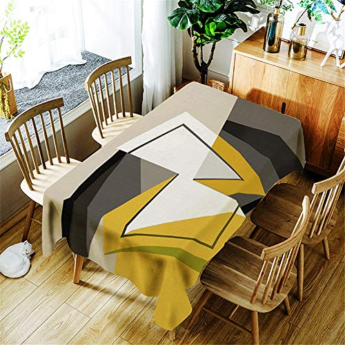 FANSU 3D Tischdecke Abwaschbar, Polyester wasserdichte Rechteckige Pflegeleicht Eckig Halloween Tischtuch Fleckschutz Schmutzabweisend (140 * 140,I)