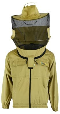 Imkerjacke khaki Deluxe runder Hut - BeeFun®: XXL