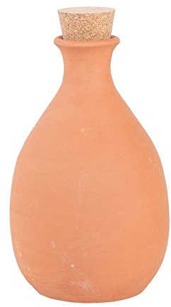 Rivanto® Olla Größe S - das natürliche Bewässerungssystem, Tongefäß für Blumentöpfe und Pflanztöpfe, Ø 15 x H26 cm, 1900 ml