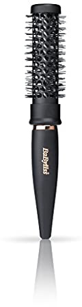 BaByliss Mini Thermal Round Hair Brush, Round Brush for Blow Drying, Black