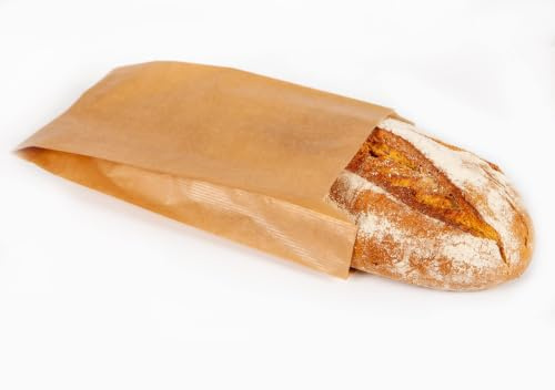 Pakomat 100 Papiertüten braun kleine Kraftpapiertüten, kleine Papiertüten, Brottüten, Süßigkeiten, Süßwaren, Kuchen, Fast Food, Bäckereitüten, Lebensmittelgeschäfte (15 x 6 x 17 cm)