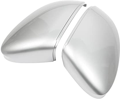 Spiegelkappen Für VW Für Golf 8 MK8 ID3 2022 2021 2020 Spiegelabdeckungen Kappen Rückspiegelgehäuse Abdeckung Matt Silber Abdeckungen Seitenspiegel Abdeckkappen (Farbe : Without holes)