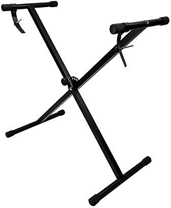 Universal Faltbare Piano Keyboard Ständerhalterung X-Style Hochleistungsmetallmaterial mit rutschfesten Gummikappen für Digital Piano I Keyboard