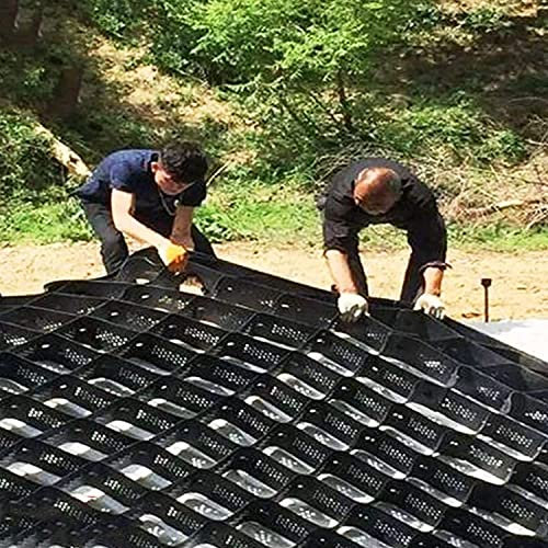Grille de Gravier, Grille stabilisatrice de Gravier, géogrille de Support de passerelle d'allée de 2 Pouces d'épaisseur en PEHD pour aménagement paysager, Remblai de Pent