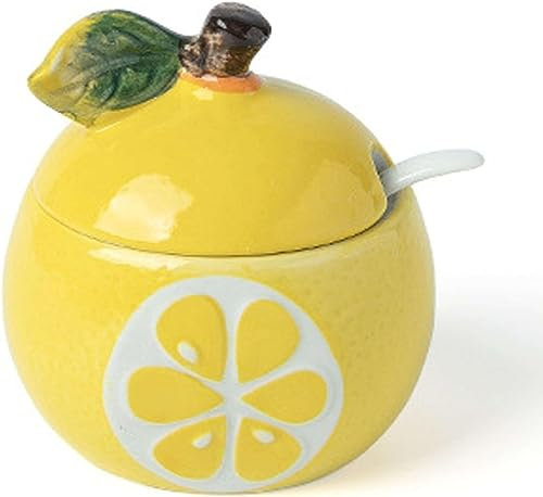 Zuccheriera, zuccheriera con coperchio, piccole zuccheriere con coperchio, vasetto for sale e pepe a forma di frutta, scatola for condimenti for saliera in ceramica, piccola zuccheriera colorata Bakey
