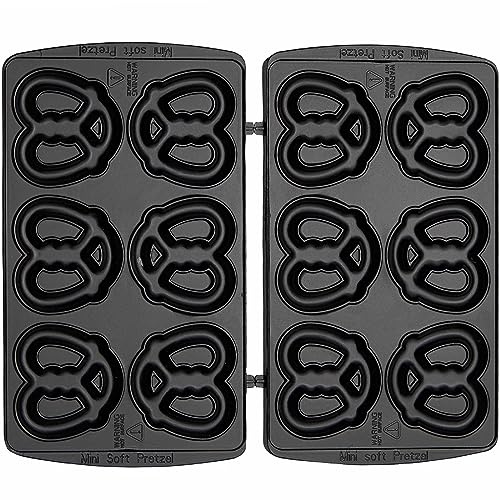 Syntrox Germany Plattenauswahl: Mini Brezel Maker, Upgrade, Multimaker SM-1300W Zubehör, Plattengröße 23,5 x 13,2 cm, Erweiterungsset, Waffeleisen-Platten