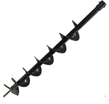 Neues Modell Durchmesser Einzelblatt 40 mm, 60 mm, 80 mm, 80 cm langer Erdbohrer, Schlangenbohrer, für Bodenlochgräber (Farbe: 80 mm 80 cm)