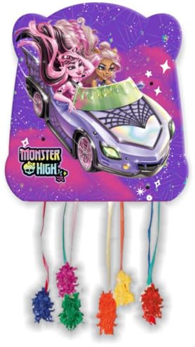 BeenSmile Monster High Piñata, Multicolour, Cardboard, Theme: Monster High, Perfect for Birthday Parties
