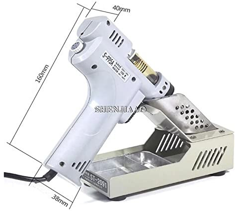 S-995A/S-993A/S-997P/S-998P Pistola de absorción eléctrica Desoldadora eléctrica Pistola de aire caliente Bomba desoldadora Soldador Fácil de usar para principiantes y profesionales (Color : S-998P)