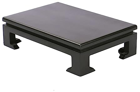 JKJZSALJ Vassoi Per Piante Per Vasi Espositore Rettangolare In Legno Espositore Per Pesci In Legno Vaso In Pietra Statua Di Buddha Piedistallo Bonsai Base Decorativa Artigianale Sottovasi Per Piante