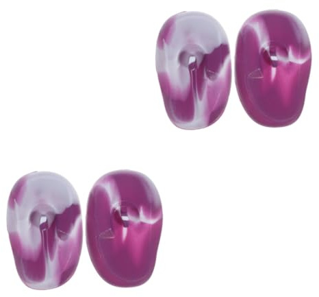 Didiseaon 2pairs Hair Dyeing Ear Protectors Shower Ear Covers Silicone for Barber Shops