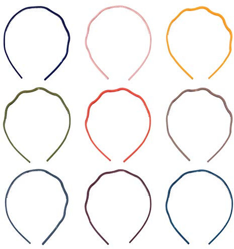 Beaupretty Serrage-Tête Ondulé en Plastique 10Pcs Élastique Non Serrer et Filles Bain Maquillage Accessoires de Cheveux Pratiques