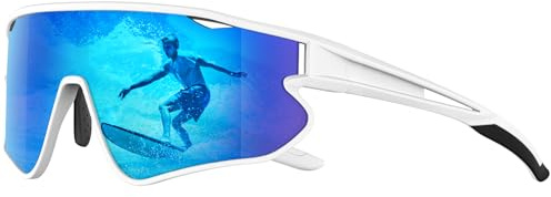 HENGOSEN Sport-Sonnenbrille Polarisiert-Sonnenbrille Herren-Damen Fahrradbrille: Sportarten Radfahren Laufen UV400 Schutz