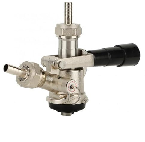 Vdaxvme Kegs Couplers Draft Beer Dispensing Head Kegs Tap Dispenser Beer Kegerator Tap Beer Barbs Connectors Stainless Steel