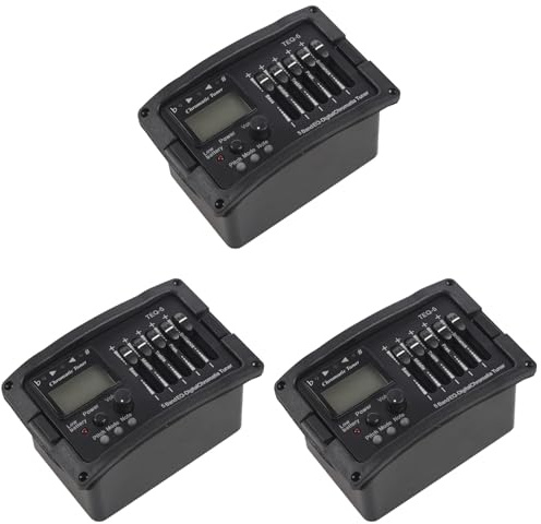 Booso 3X 5 Band Akustik Gitarren VorverstäRker EQ Equalizer Klassischer Akustik Gitarren VerstäRker Digital Blend Tuner Piezo Pickup Ohne Tail Pin
